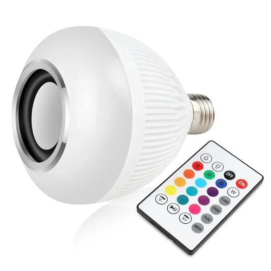 Alto-Falante Bluetooth LED 12W - Luz Colorida